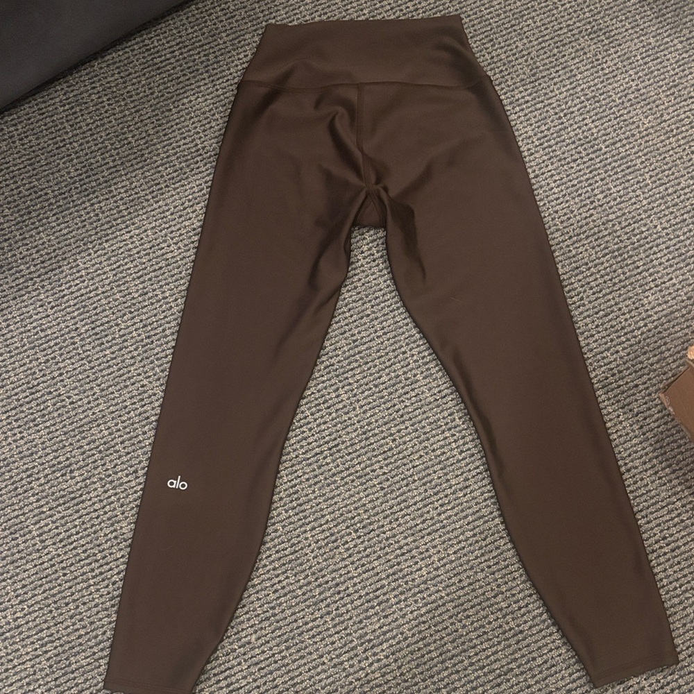 Alo Espresso 7/8 air lift high waist leggings